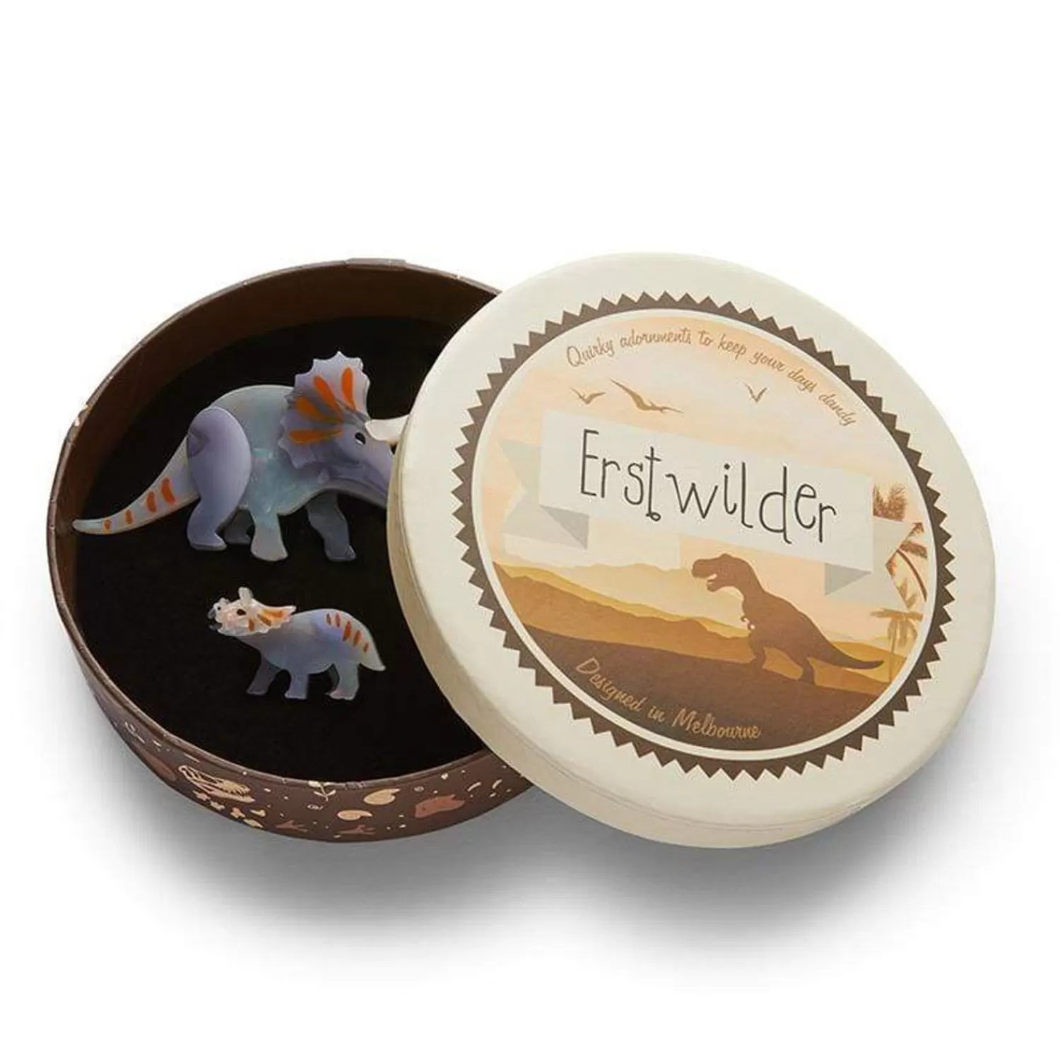 Herbivore Heritage Brooch Set*Erstwilder Shop